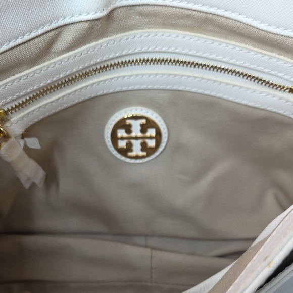 Tory Burch Emerson white Saffiano leather shoulder bag - Picture 5 of 8